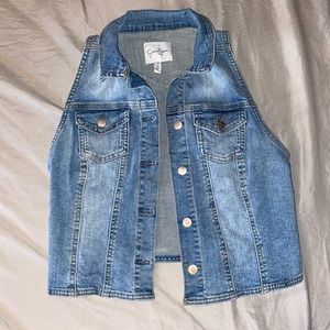 Denim Vest Size Medium Jessica Simpson